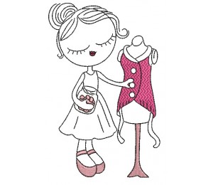 Stickdatei - Sewing Girl 9